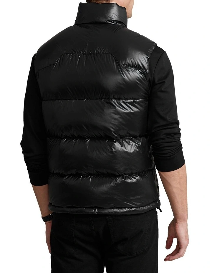 Water-Repellent Down Vest Black image 2