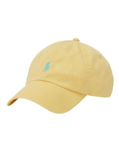 Cotton Chino Ball Cap in Yellow