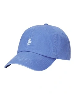 Cotton Chino Ball Cap in Blue