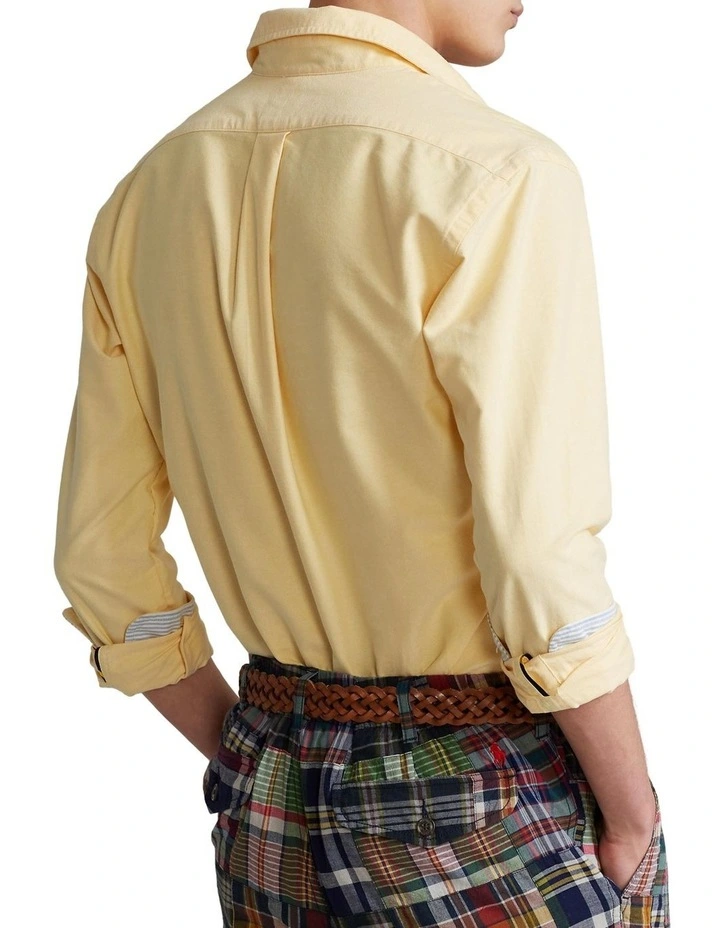 Slim Fit Oxford Shirt in Yellow image 2
