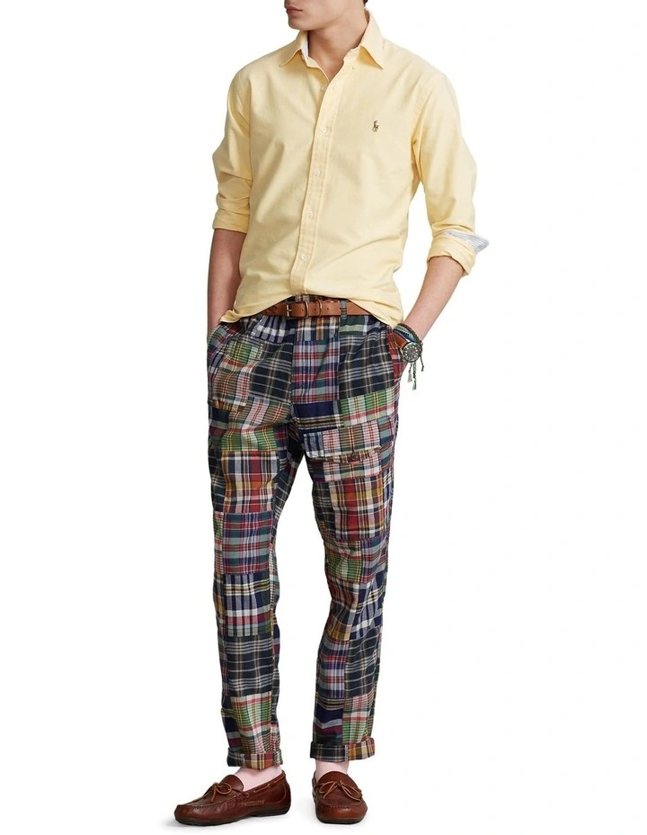 Slim Fit Oxford Shirt in Yellow image 3