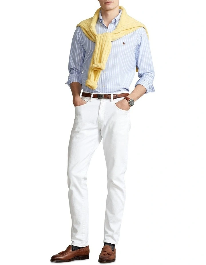Classic Fit Oxford Shirt in Blue image 3