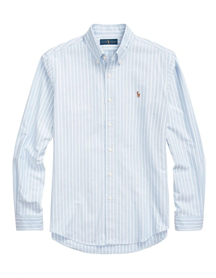 Classic Fit Oxford Shirt in Blue image 4