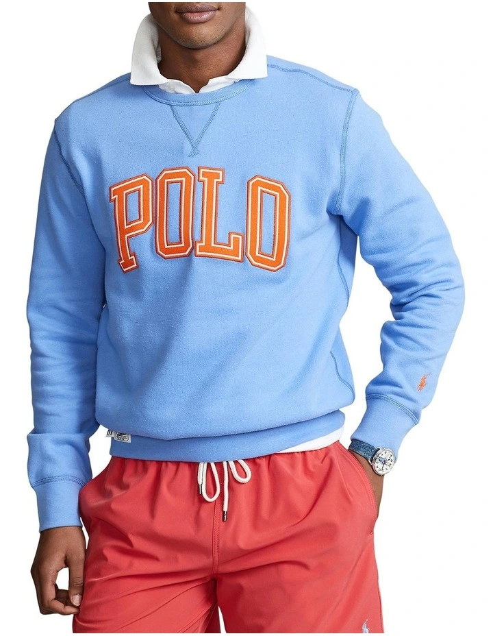 Polo Ralph Lauren The RL Fleece Logo Sweatshirt In Blue | MYER
