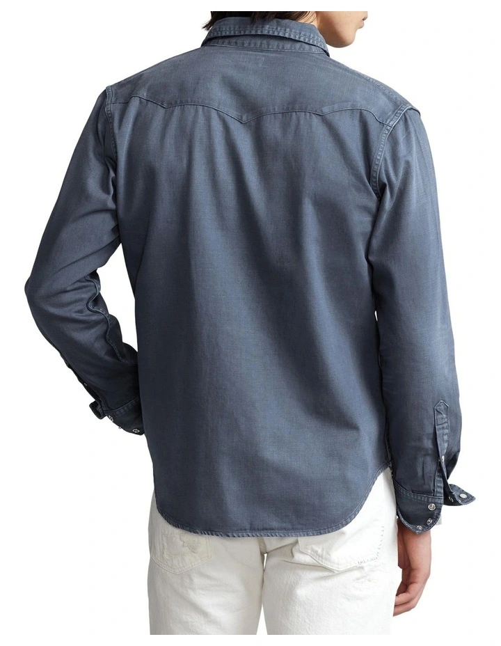 Polo Ralph Lauren Classic Fit Denim Western Shirt in Navy MYER