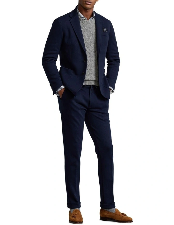Polo Soft Double-Knit Suit Jacket in Navy image 3