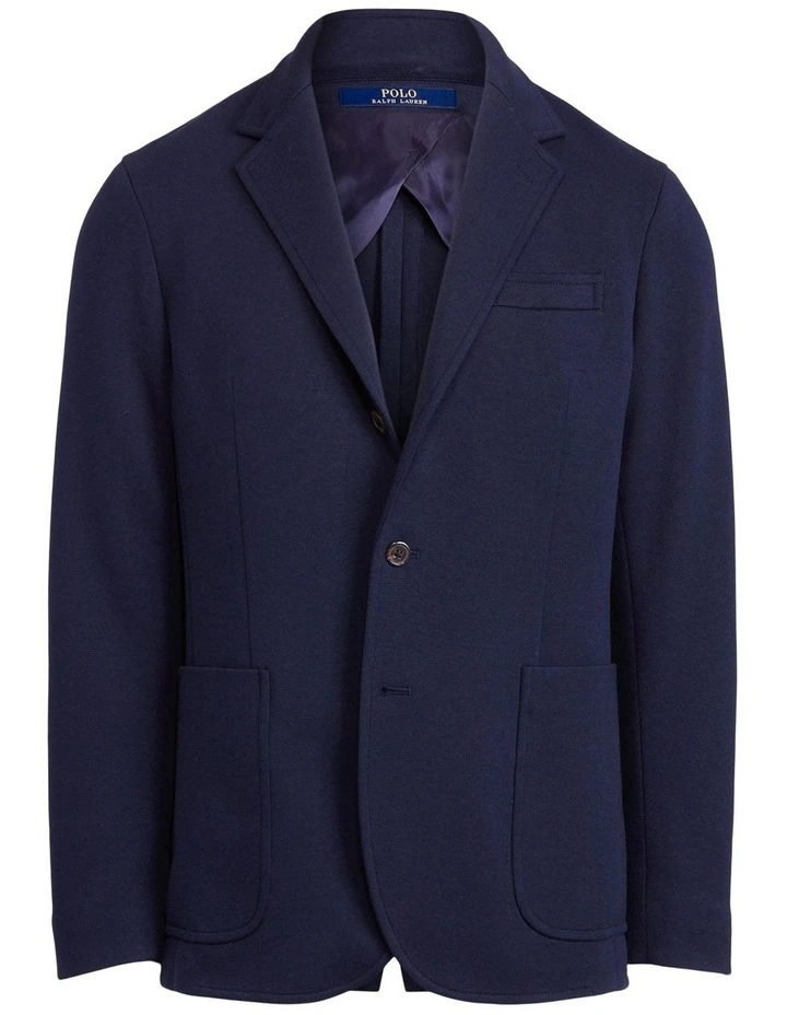 Polo Soft Double-Knit Suit Jacket in Navy image 4