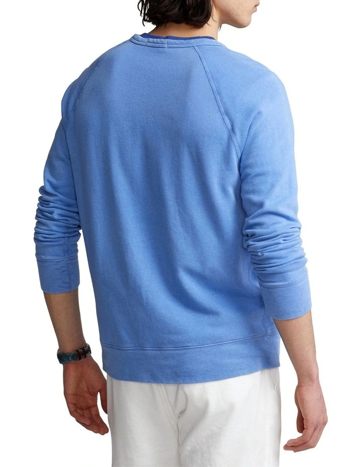 Spa Terry Sweatshirt In Blue image 2