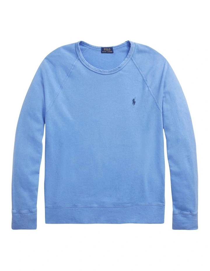Spa Terry Sweatshirt In Blue image 4