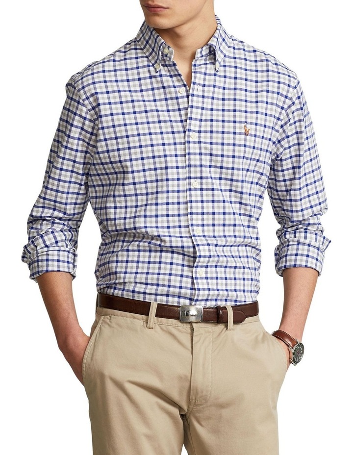 Classic Fit Checked Oxford Shirt in Multi