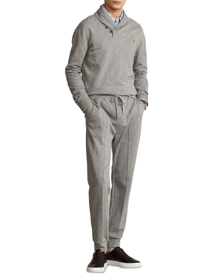 Luxury Jersey Shawl Pullover in Grey image 3