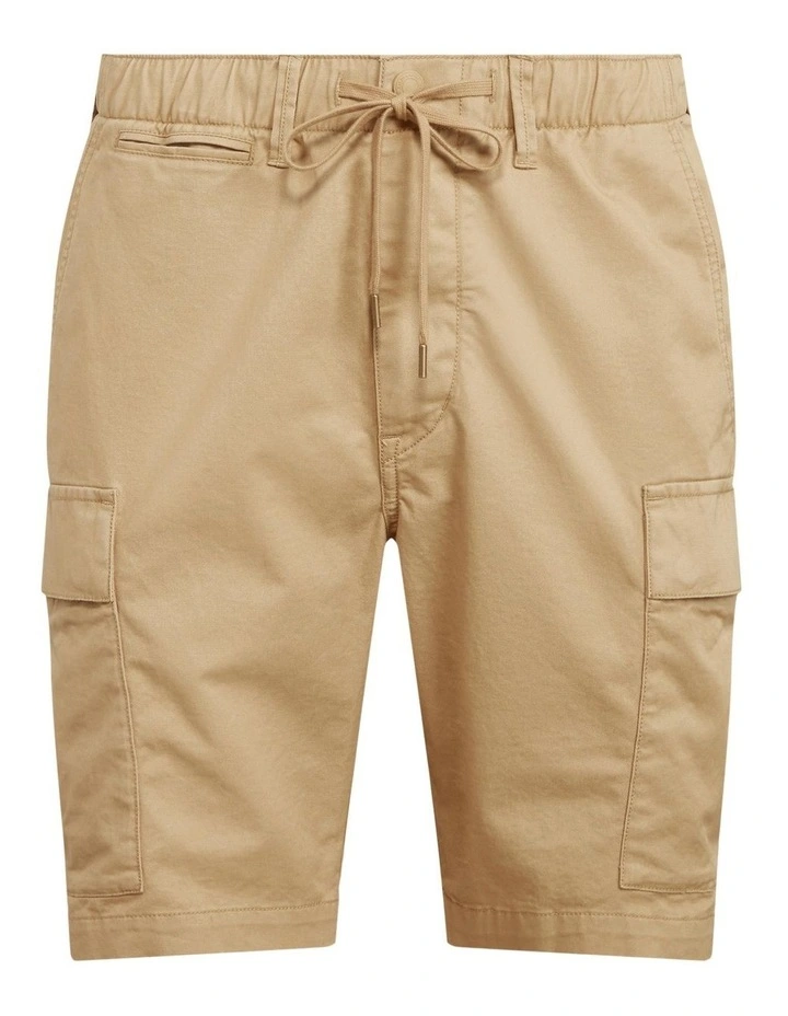 8.5-Inch Stretch Slim Fit Cargo Short in Beige image 4