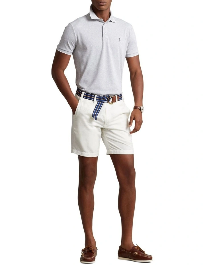 Custom Slim Fit Birdseye Polo Shirt in Grey image 3