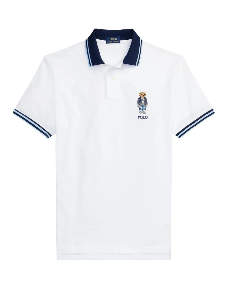 【POLO RALPH LAUREN】CUSTOM SLIM POLO BEAR MESHポロシャツ Custom Slim Polo Bear Mesh Polo Shirt for Men | Ralph Lauren® UK