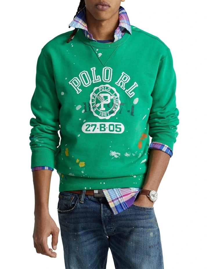 Polo sweat shirt men clearance