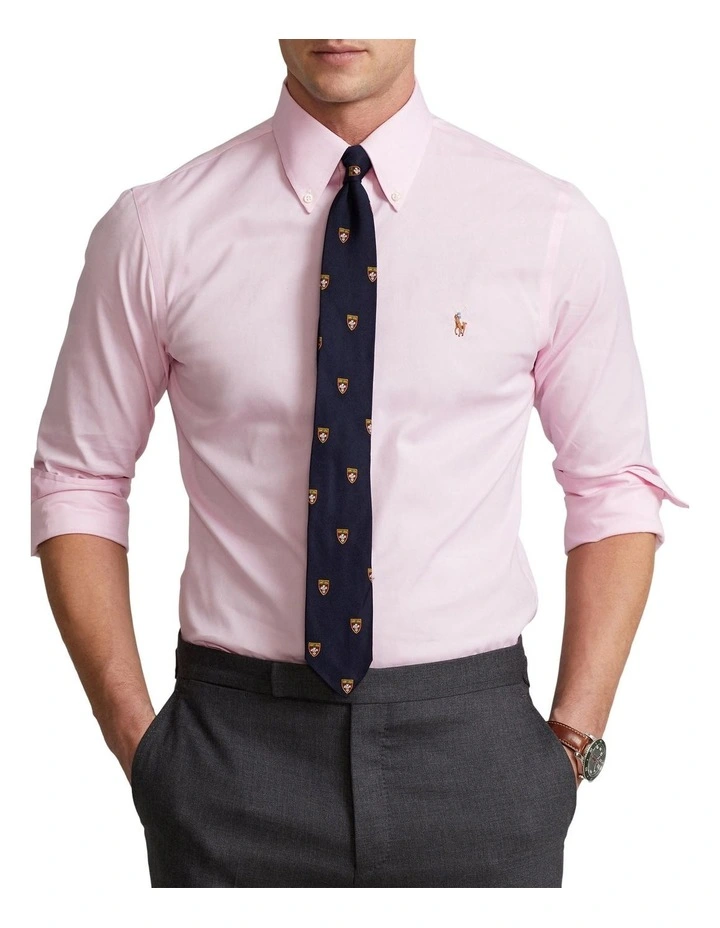Slim Fit Oxford Shirt in Pink image 1