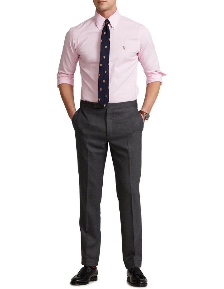 Slim Fit Oxford Shirt in Pink image 3
