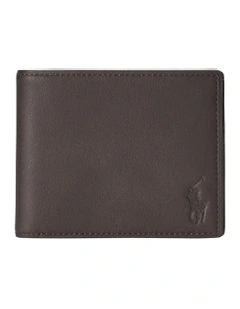 Calfskin Billfold Wallet in Brown