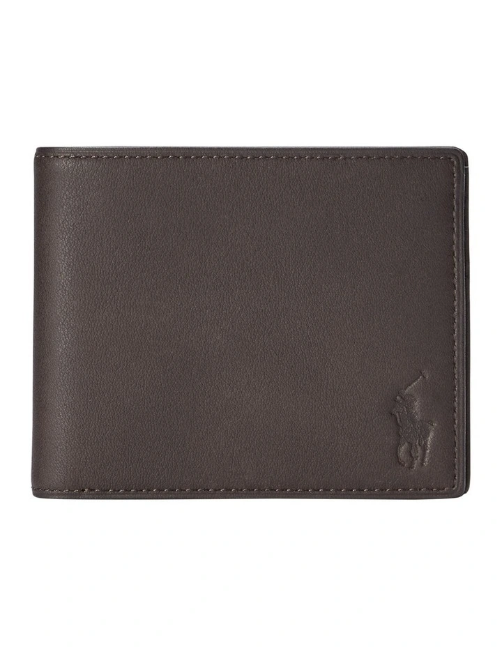 Calfskin Billfold Wallet in Brown image 1