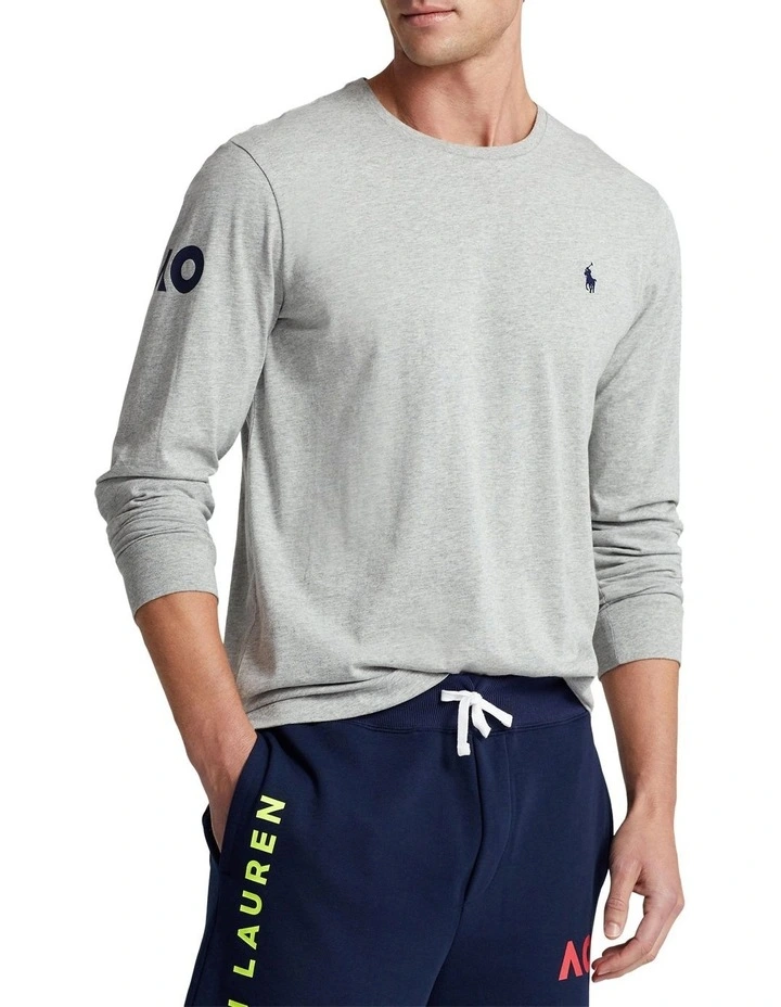 Australian Open Long Sleeve T-Shirt in Grey image 1