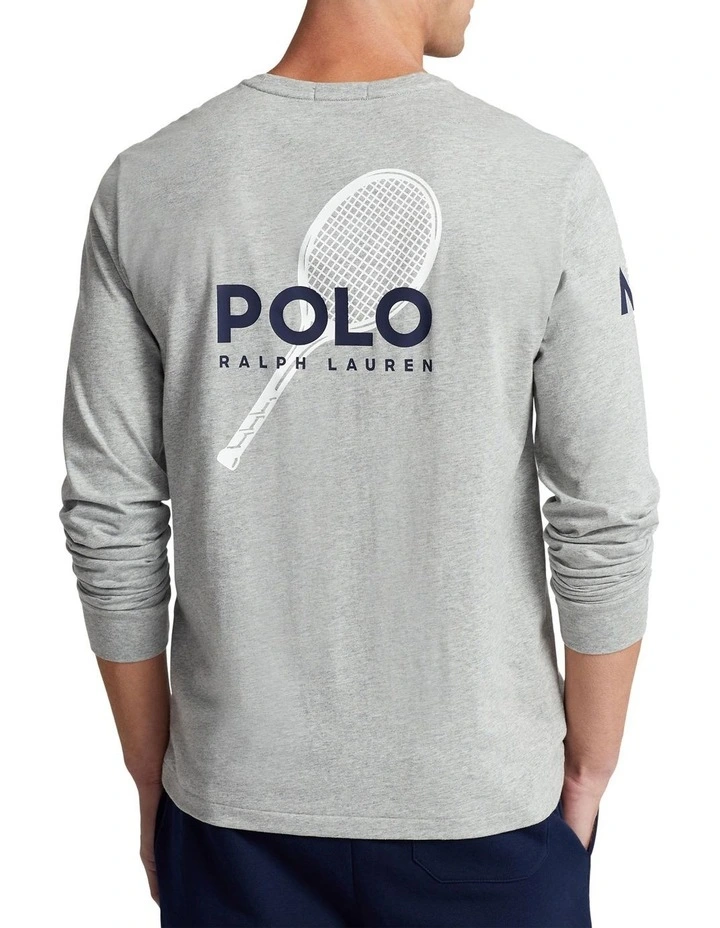 Australian Open Long Sleeve T-Shirt in Grey image 2