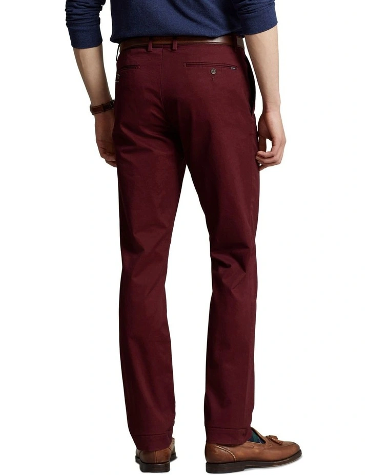Stretch Slim Fit Chino Pant in Red image 2