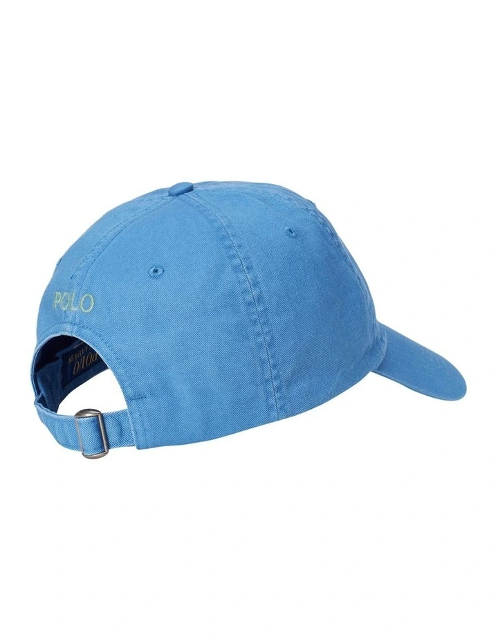 Cotton Chino Ball Cap in Blue image 2