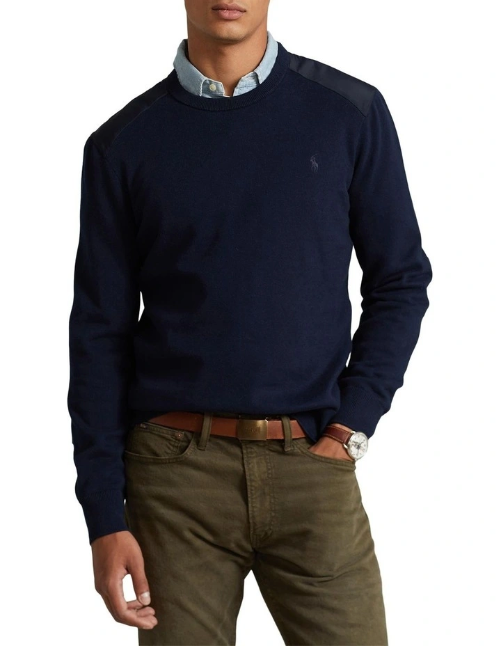 Polo Ralph Lauren Hybrid Crewneck Sweater in Blue MYER