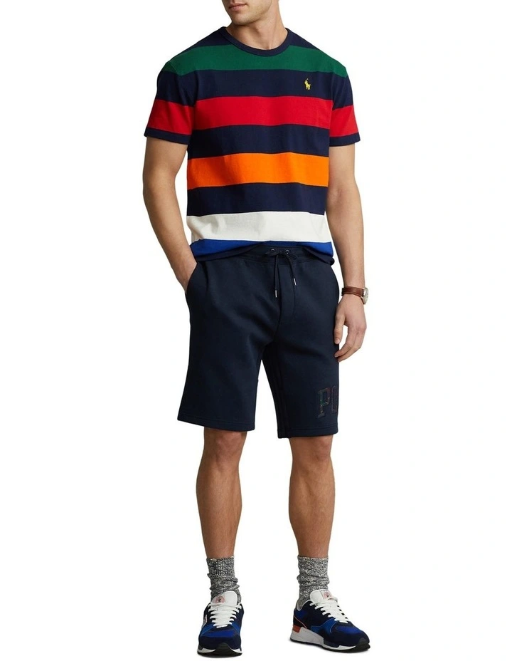 Classic Fit Striped Jersey T-Shirt in Multi image 3