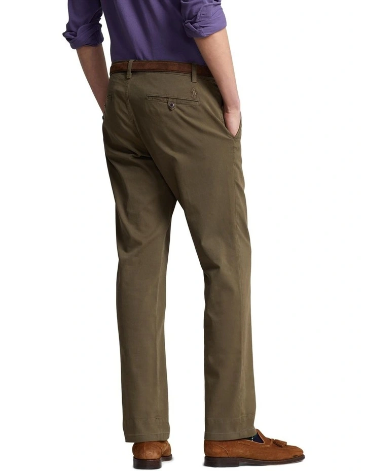 Stretch Straight Fit Chino Pant in Green image 2