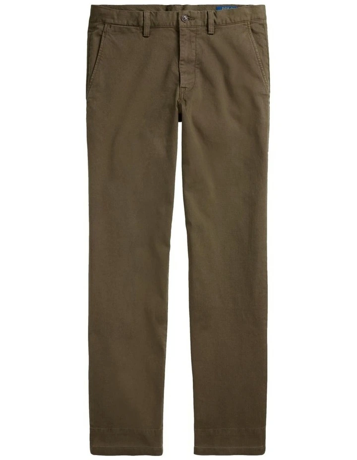 Stretch Straight Fit Chino Pant in Green image 4