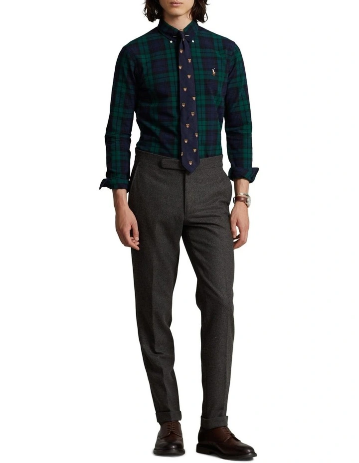 Classic Fit Plaid Oxford Shirt in Multi image 3
