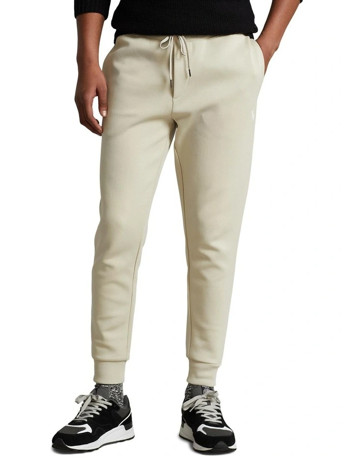 Double-Knit Jogger Pant in Beige image 1