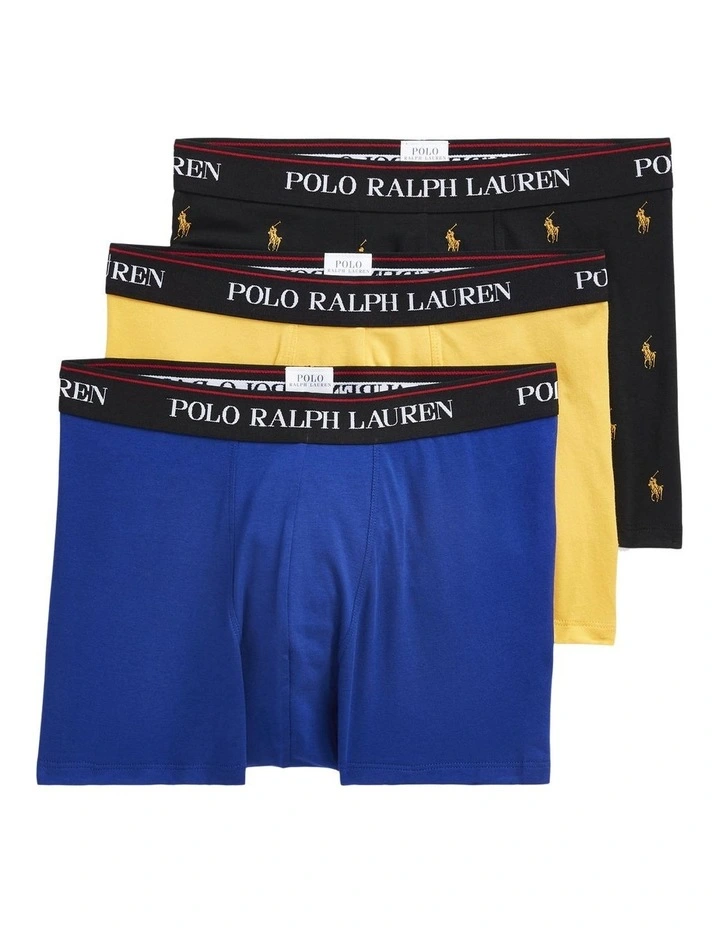 Classic Stretch-Cotton Trunk 3-Pack in Multi image 1