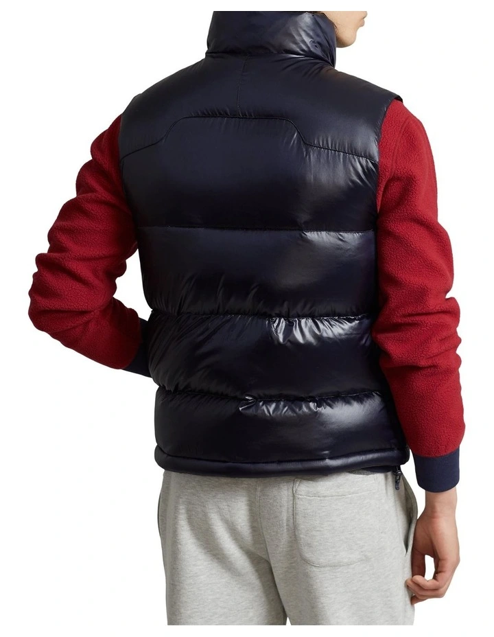 Water Repellent Down Vest in Navy image 2