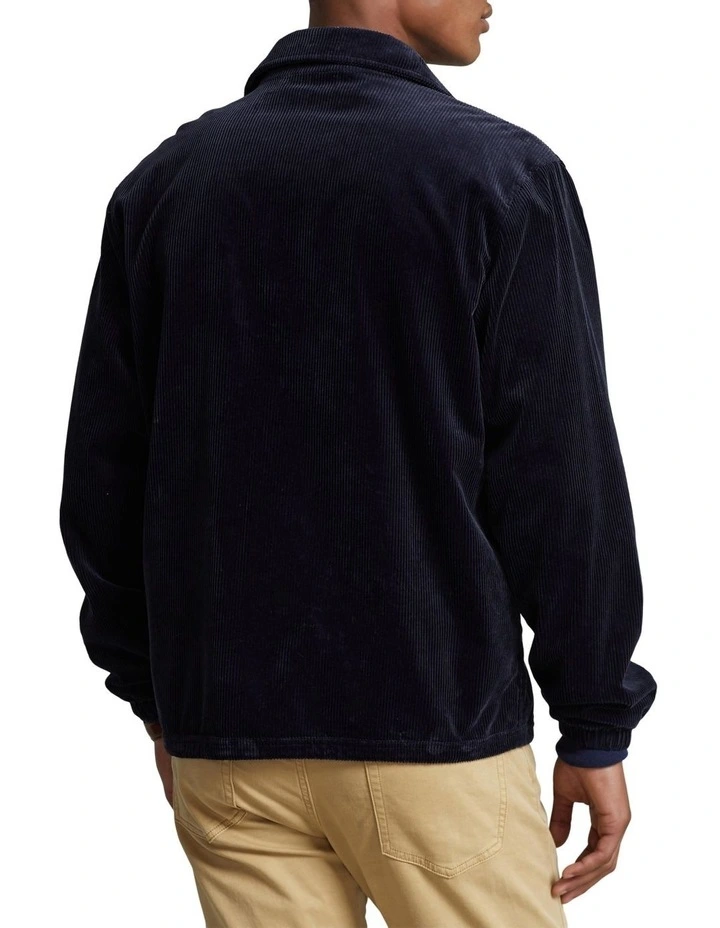 Corduroy Coach Jacket in Blue image 2