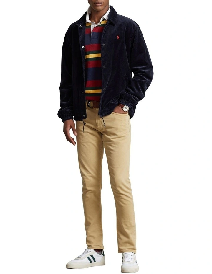Corduroy Coach Jacket in Blue image 3