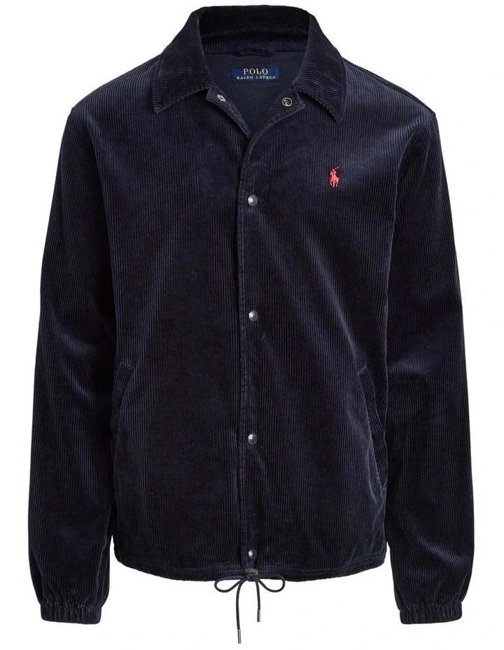 Corduroy Coach Jacket in Blue image 4