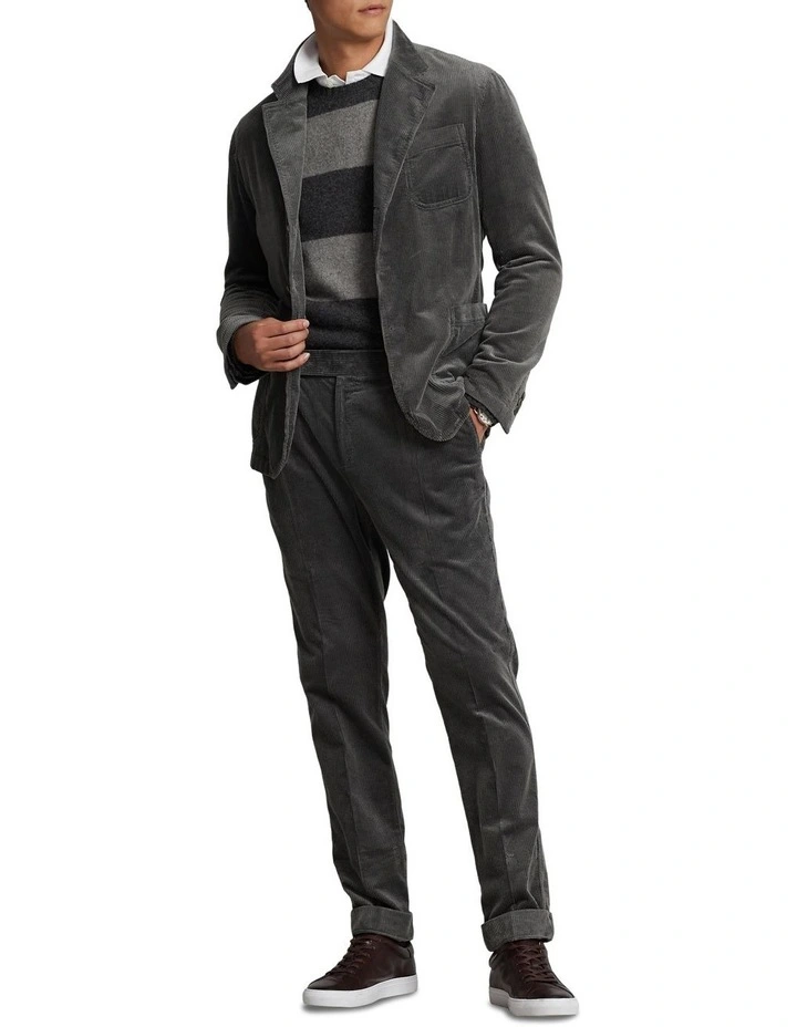 Corduroy Suit Jacket in Grey image 3