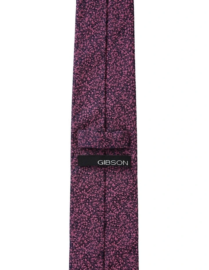 Ice Crystals Silk Tie in Plum image 2