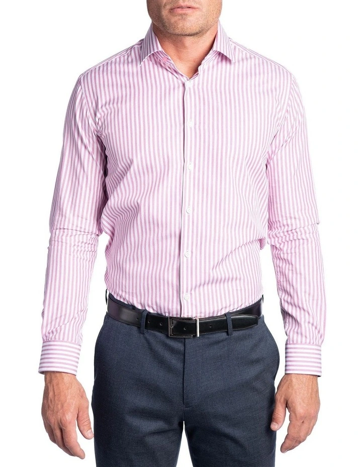 Slim Fit Pink Motion Shirt image 1