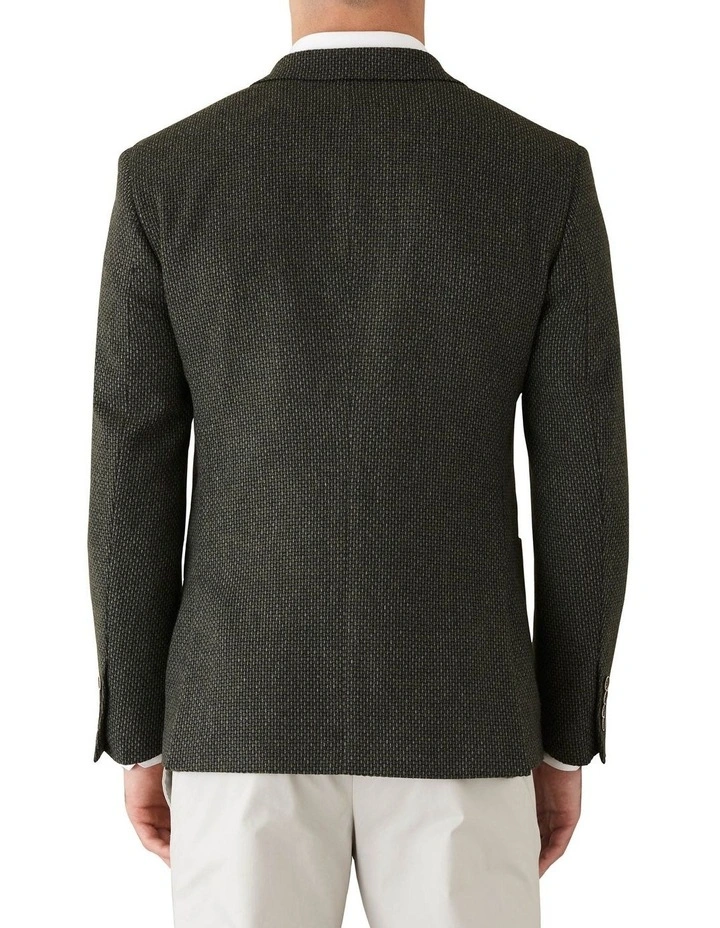 Slim Fit Gallium Olive Woven Sports Jacket Olive image 2