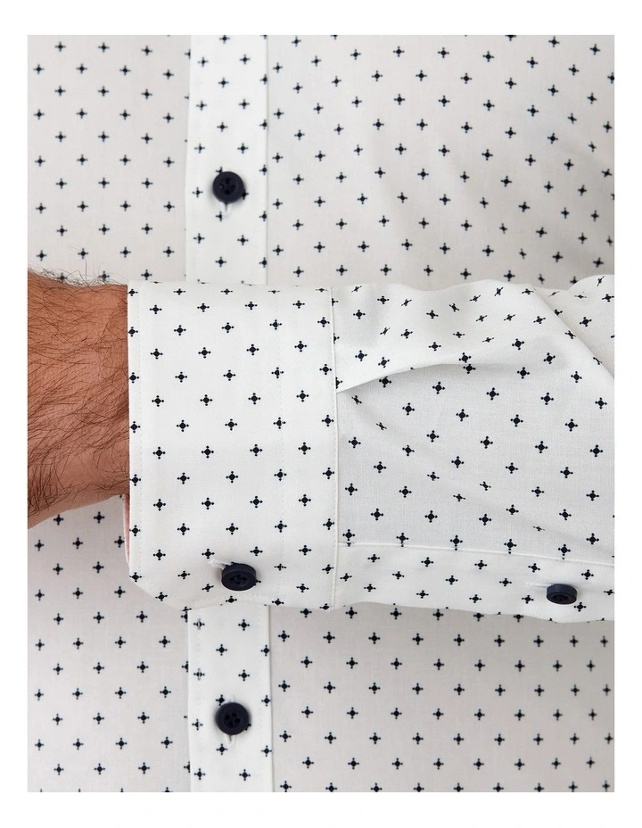 Flame Slim Fit Shirt in White image 4