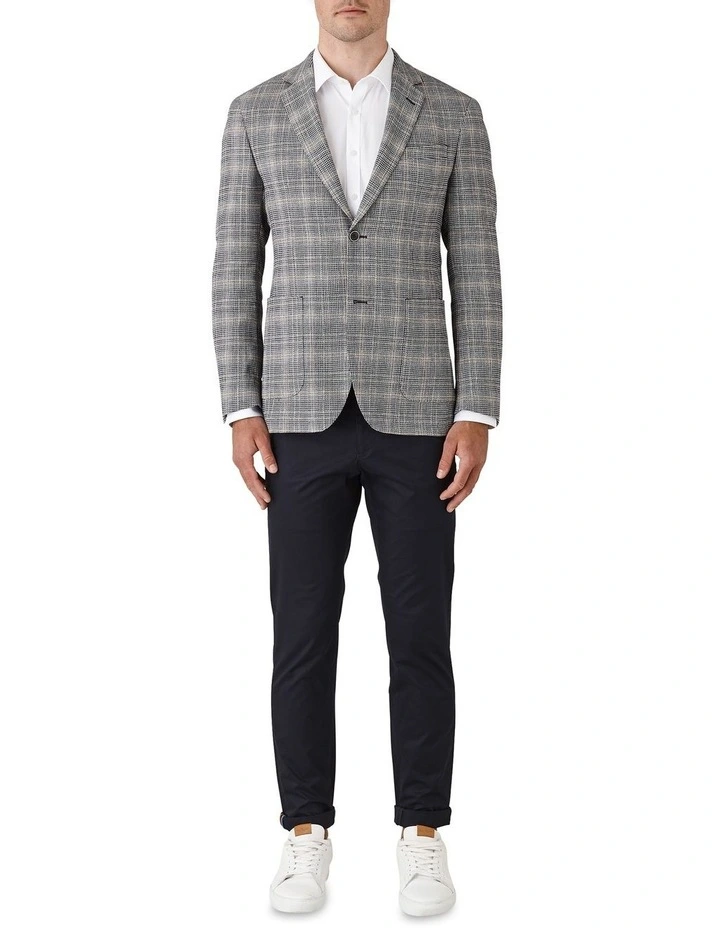 Electron Slim Fit Sports Jacket In Dark Blue image 5