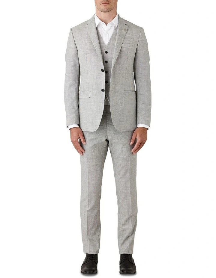 Caper Slim Fit Trouser in Light Grey image 6