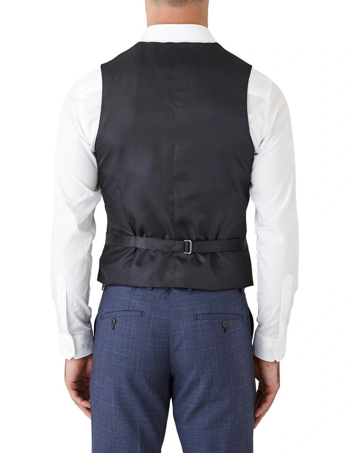 Mighty Slim Fit Vest in Navy image 2