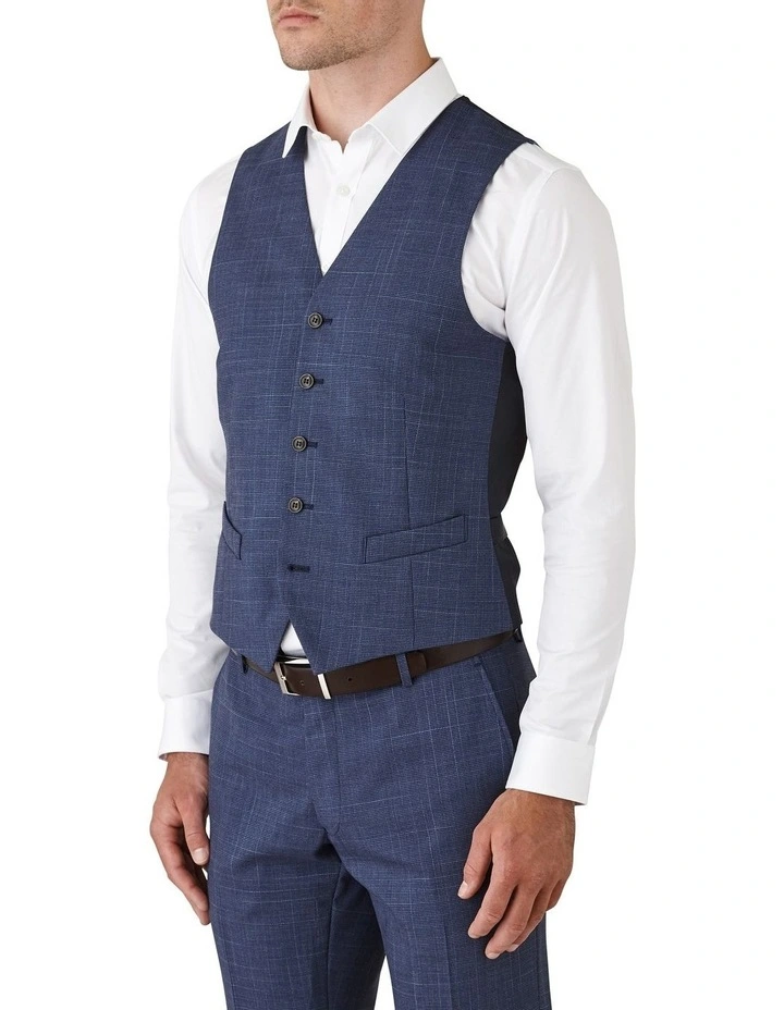 Mighty Slim Fit Vest in Navy image 3
