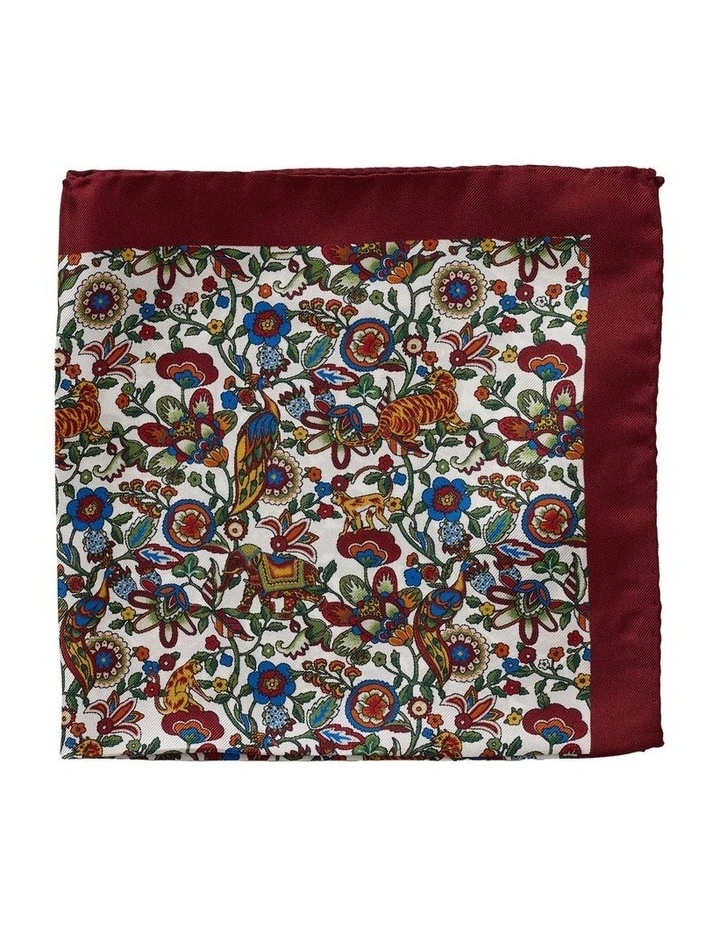 Kipling Silk Pocket Square in Multi image 1