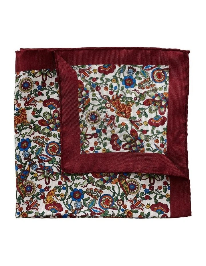Kipling Silk Pocket Square in Multi image 2
