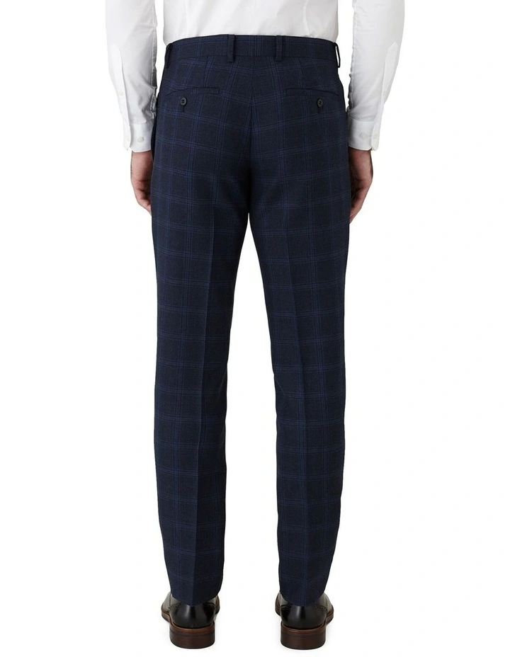 Caper Slim Fit Trousers in Blue image 2